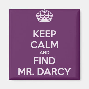 穏やかなおよび発見の氏保って下さいDarcyジェーンAusten マグネット