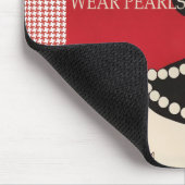 穏やかなおよび衣服の真珠のマウスパッド保って下さい マウスパッド (コーナー)