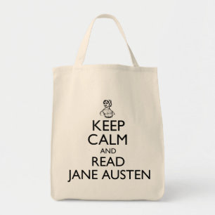 穏やかなおよび読書のジェーンAustenのトートバック保って下さい トートバッグ