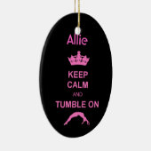 穏やかなおよび転倒の体育専門家のオーナメント保って下さい セラミックオーナメント (右)