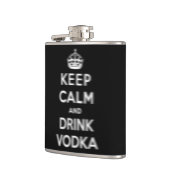 穏やかなおよび飲み物のウォッカ保って下さい フラスク (左)
