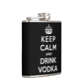 穏やかなおよび飲み物のウォッカ保って下さい フラスク (右)