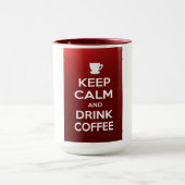 穏やかなおよび飲み物のコーヒー保って下さい マグカップ (中央)