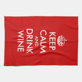 穏やかなおよび飲み物のワインの台所タオル保って下さい キッチンタオル (横)