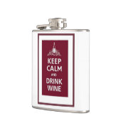 "穏やかなおよび飲み物のワイン"の多忙なワインのフラスコ保って下さい フラスク (左)