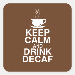 穏やかなおよび飲み物のDecafのコーヒーギフトのアイディアのおもしろい スクエアシール