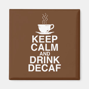 穏やかなおよび飲み物のDecafのコーヒーギフトのアイディアのおもしろい マグネット