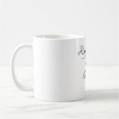 穏やかなかぎ針編みを保って下さい コーヒーマグカップ (左)