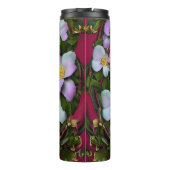 穏やかなアフリカ系アメリカ人女性と花 タンブラー (裏面)