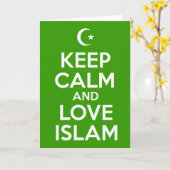 穏やかなイスラム教を保って下さい カード (黄色い花)