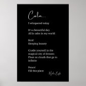 穏やかなインスピレーションを与える詩の壁画ポスター ポスター (正面)