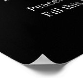 穏やかなインスピレーション ポエム ウォール アート ポスター (角)