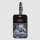 穏やかなインディアンウィメンズアットウォワーズエッジ ラゲッジタグ (正面縦)