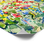 穏やかなウォーターズイン春ハベルランドウォーターカラー ポスター (角)