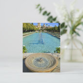 穏やかなウォーターフィーチャーガーデン ポストカード (スタンド正面)