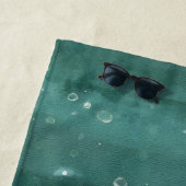 穏やかなウミガメ：水中オアシス ビーチタオル (インサイチュ)