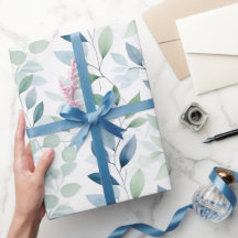 穏やかなオアシスウォーター葉カラーモノグラム&名前