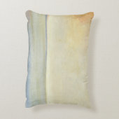 穏やかなオレンジ日没の海景 アクセントクッション (裏面(縦))