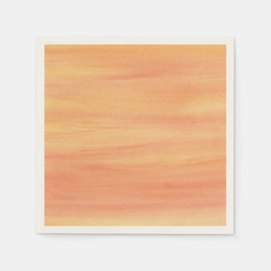 穏やかなオレンジ色の黄色のブレンド紙ナプキン スタンダードカクテルナプキン (正面)