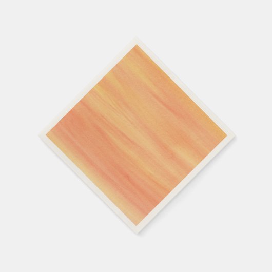 穏やかなオレンジ色の黄色のブレンド紙ナプキン スタンダードカクテルナプキン (角)