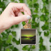 穏やかなオーロラ キーホルダー (手)