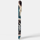 穏やかなクマと影に隠れた激しい反射 Case-Mate iPhoneケース (裏面 / 右)