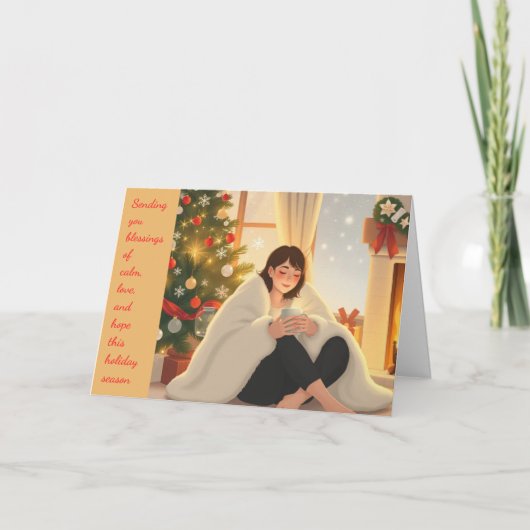 穏やかなクリスマス シーズンカード (正面)