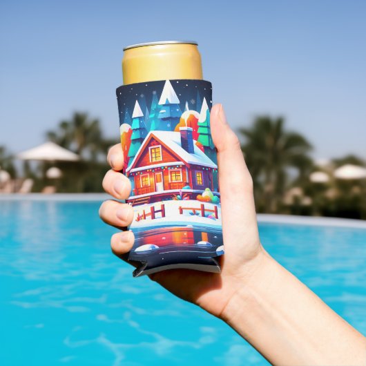 穏やかなクリスマス スリム缶クーラー (インサイチュ プール)