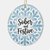 穏やかなクリスマス セラミックオーナメント (左)