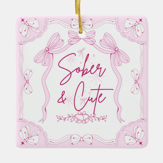 穏やかなクリスマス セラミックオーナメント (正面)