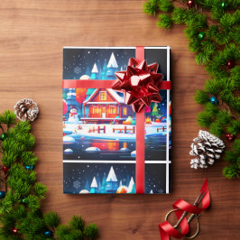 穏やかなクリスマス ラッピングペーパー