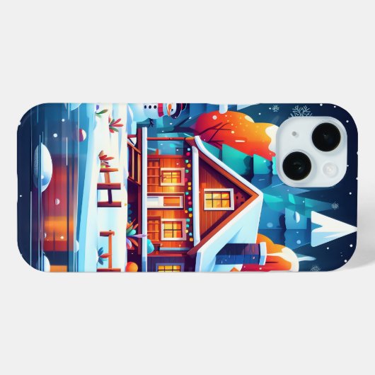 穏やかなクリスマス Case-Mate iPhoneケース (裏面 (横))