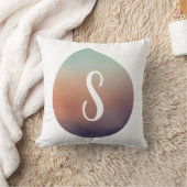 穏やかなグラデーションの涙液 クッション (ブランケット)