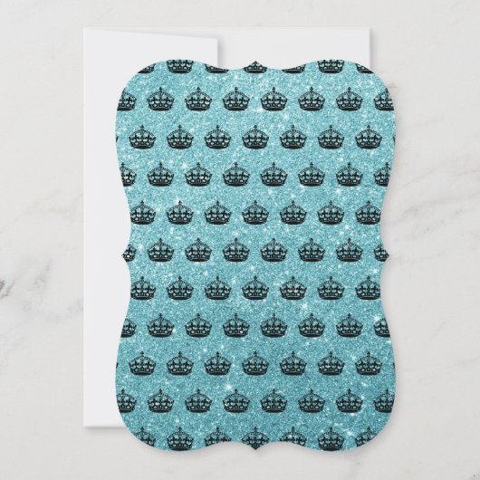 穏やかなグリッターのマイル標石の誕生会の招待を保って下さい 招待状 (裏面)