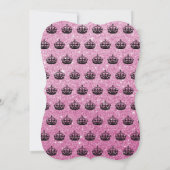 穏やかなグリッターのマイル標石の誕生会の招待を保って下さい 招待状 (裏面)