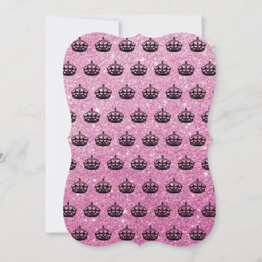 穏やかなグリッターのマイル標石の誕生会の招待を保って下さい 招待状 (裏面)