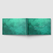 穏やかなグリーン水彩ゲストブック ゲストブック (全面)