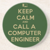 穏やかなコンピューター技術者のコースターを保って下さい コースター (正面)