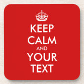 穏やかなコースターを置きます|のカスタマイズ可能なテンプレートを保って下さい コースター (正面)