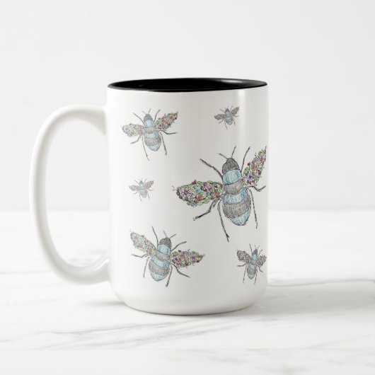 「穏やかなコーヒー飲料」 ツートーンマグカップ (左)