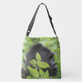 穏やかなゴリラのバッグ クロスボディバッグ (裏面)