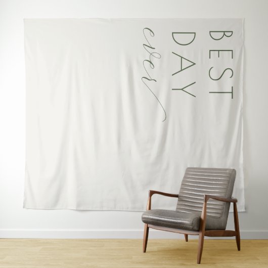 穏やかなサボン ティポグラフィーのお祝い タペストリー (インサイチュ(横))