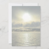 穏やかなサンライズメモリアルセレブレーションまたは宗教的 招待状 (裏面)