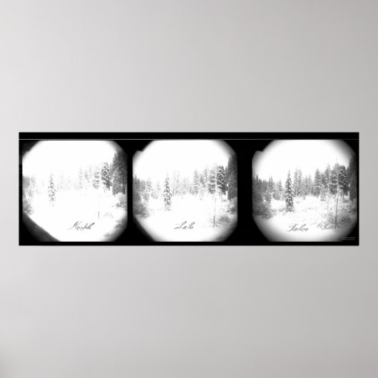 穏やかなシエラの吹雪 ポスター (正面)