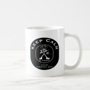 穏やかなシカのハンター コーヒーマグカップ