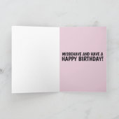 穏やかなジェーン(女性のカーボーイ)誕生日カード カード (内部)