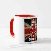 穏やかなジブラルタルをありますイギリスのマグが保って下さい マグカップ (正面左)