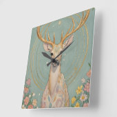 穏やかなスピリット：パステルディアー スクエア壁時計 (傾斜)