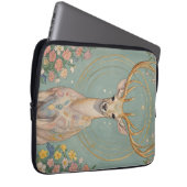 穏やかなスピリット：パステルディアー ラップトップスリーブ (正面右)