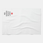 穏やかなスープを保存して下さい キッチンタオル (横)